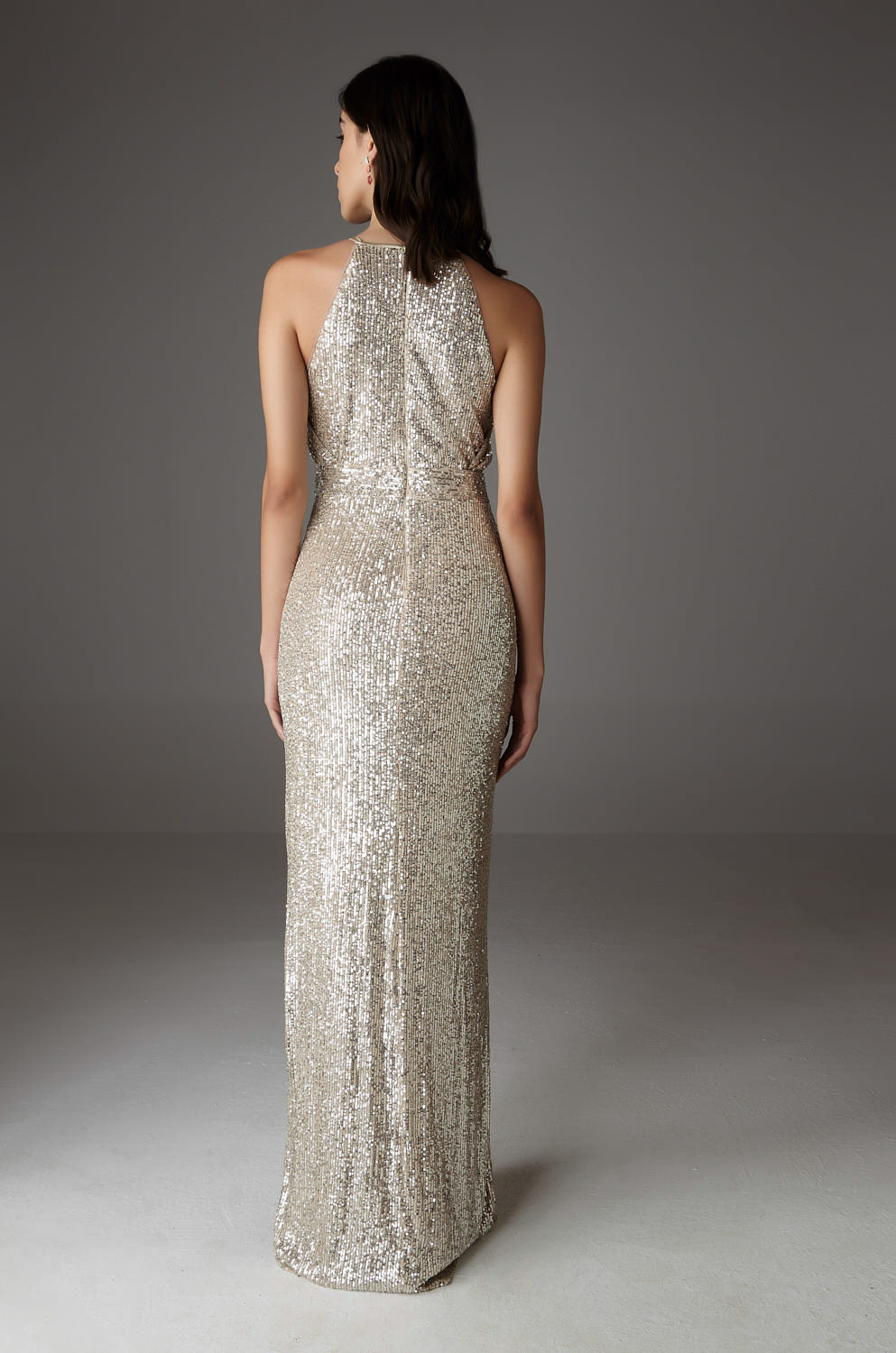 SABRI MAXI NUDE/SILVER